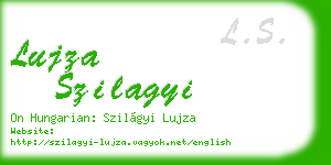 lujza szilagyi business card